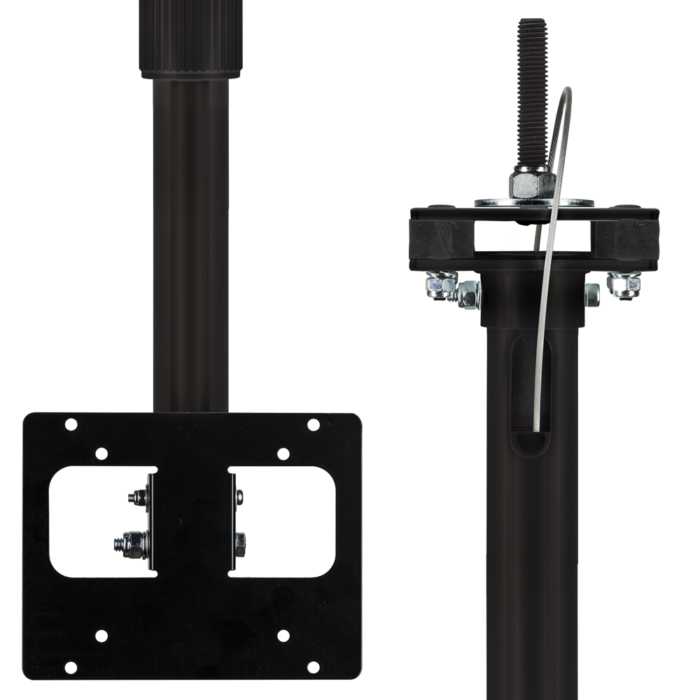 Taylors Telescoping Ceiling Mount Pole Black