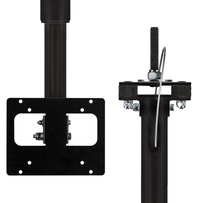 Taylors Com Telescoping Ceiling Mount Pole Black