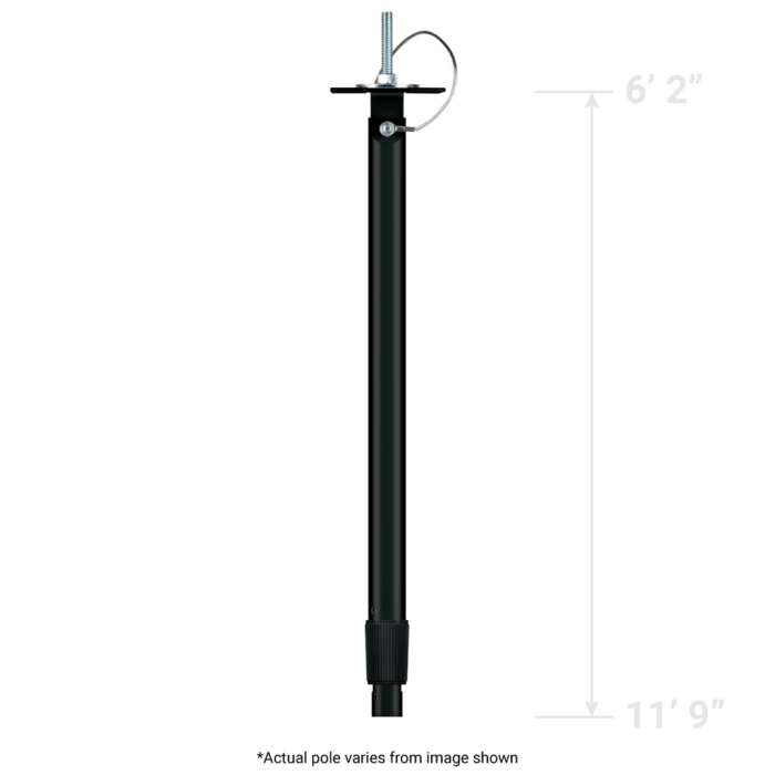 Taylors Com 12ft Telescoping Ceiling Mount Camera Pole Black 2Pack