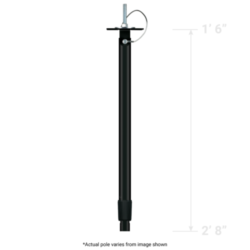 Taylors Com 3ft Telescoping Ceiling Mount Camera Pole Black 2Pack