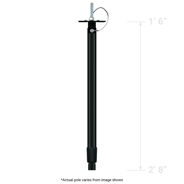 Taylors Com 3ft Telescoping Ceiling Mount Camera Pole Black 2Pack