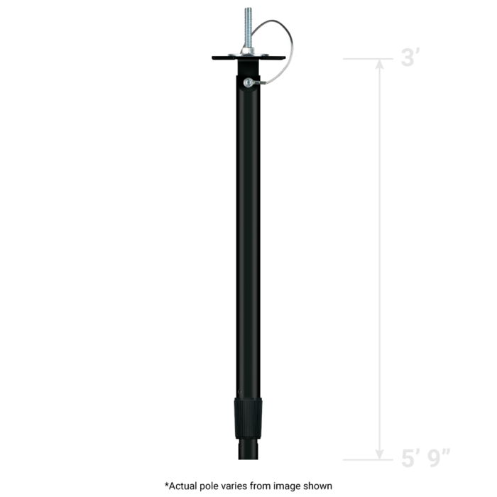 Taylors Com 6ft Telescoping Ceiling Mount Camera Pole Black 2Pack